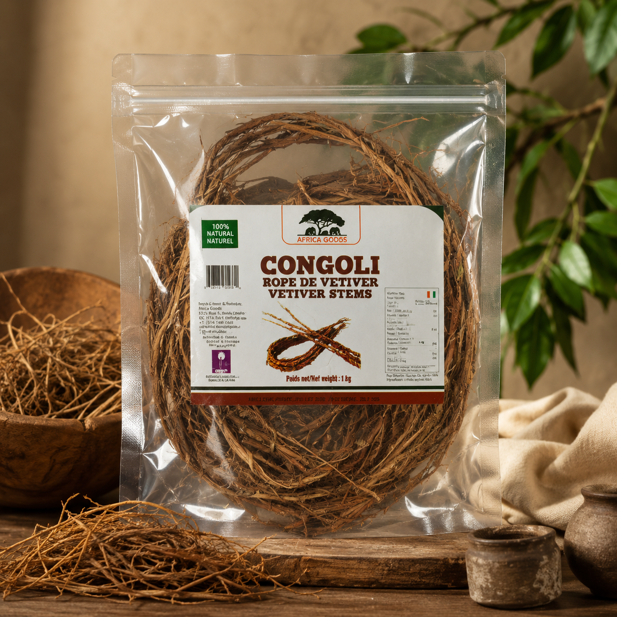 Africa Goods — Gongoli — Tige de vétiver