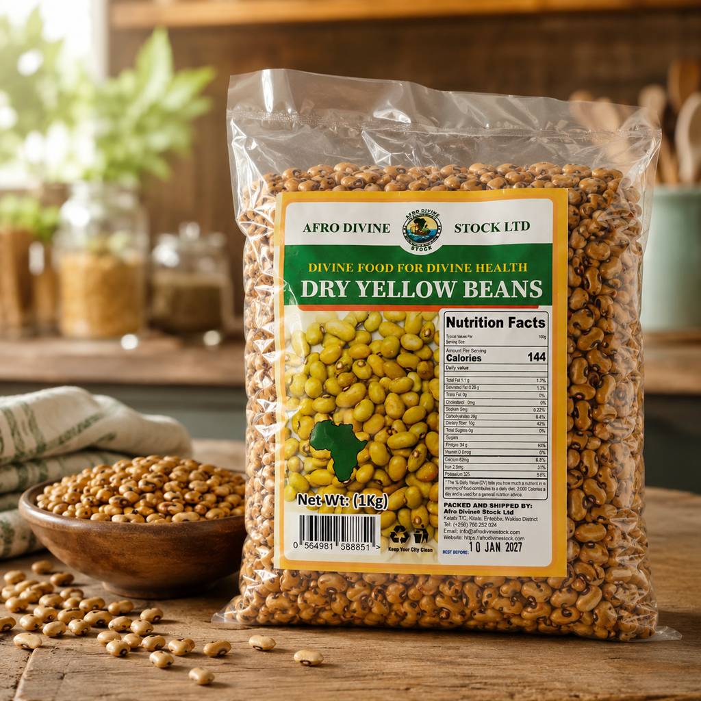 Afro Divine — Dry Yellow Beans / Haricots Jaunes secs