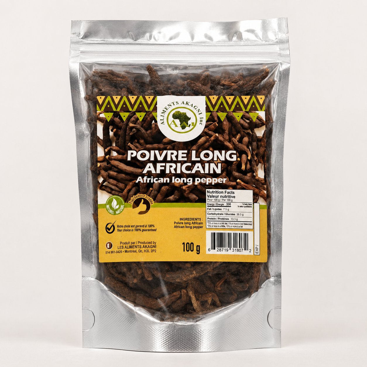 Akagni — Poivre long africain (Pebe)