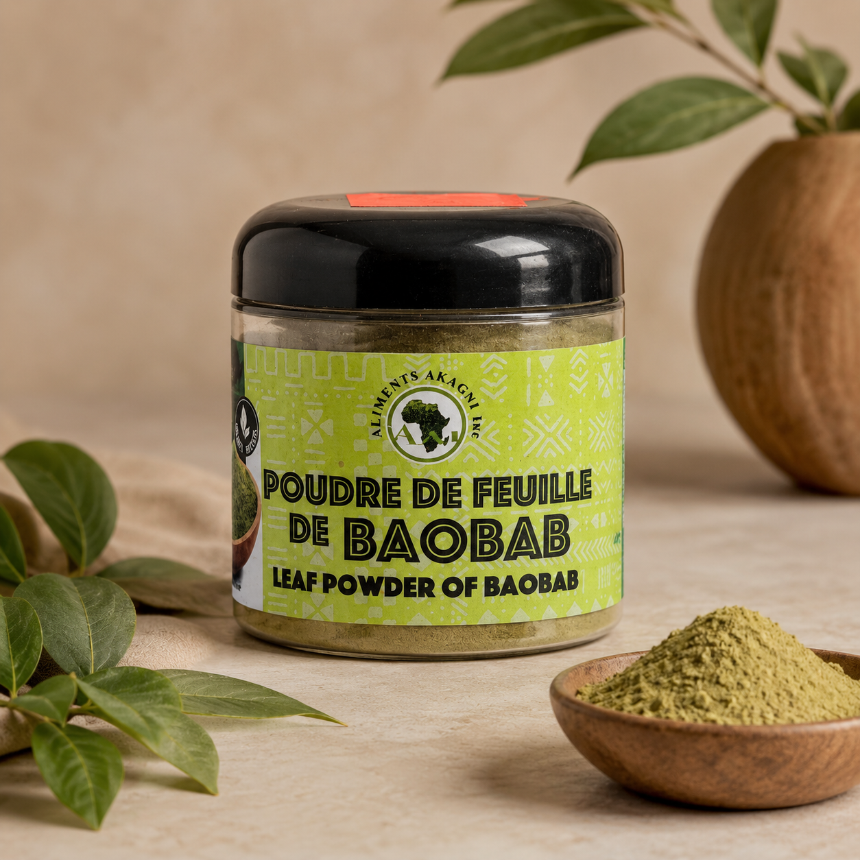 Akagni — Poudre de feuille de baobab