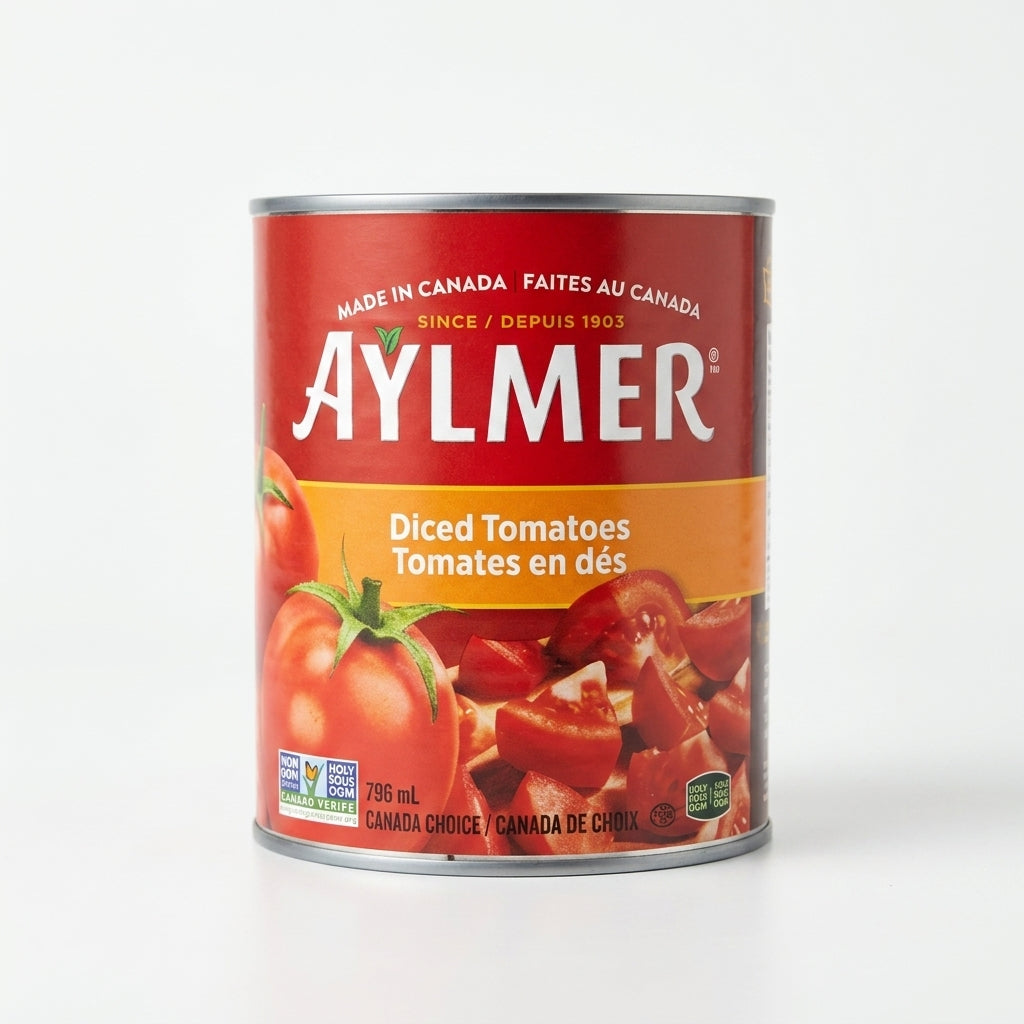 Aylmer Tomates en dés 796 mL — packshot fond blanc