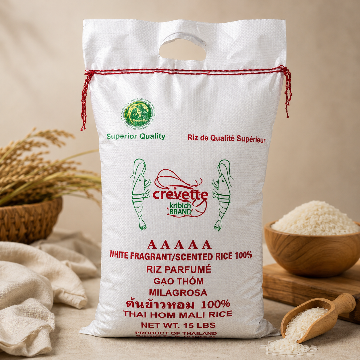 Crevette Kribich — Riz parfumé