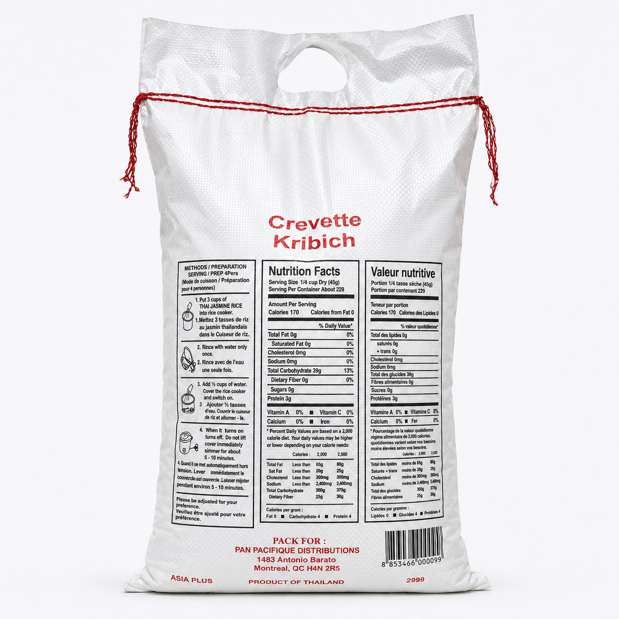 Crevette Kribich — Riz parfumé