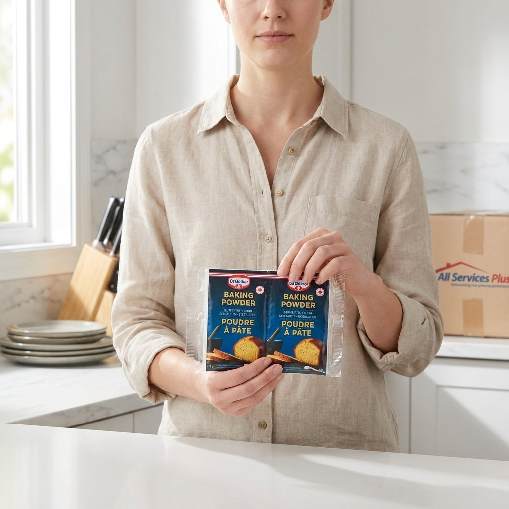 Dr. Oetker Baking Powder — femme en cuisine