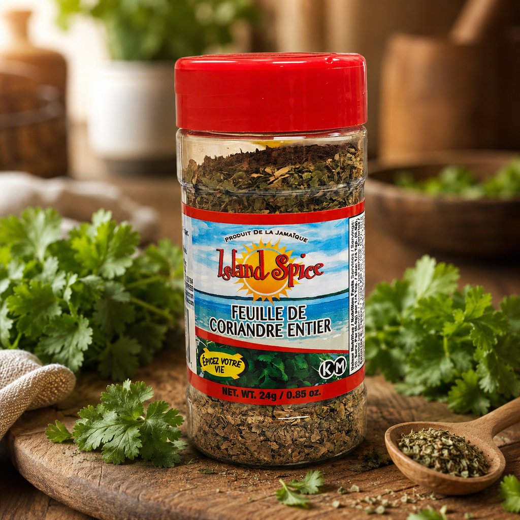 Island Spice Jamaica — Feuille de coriandre entière