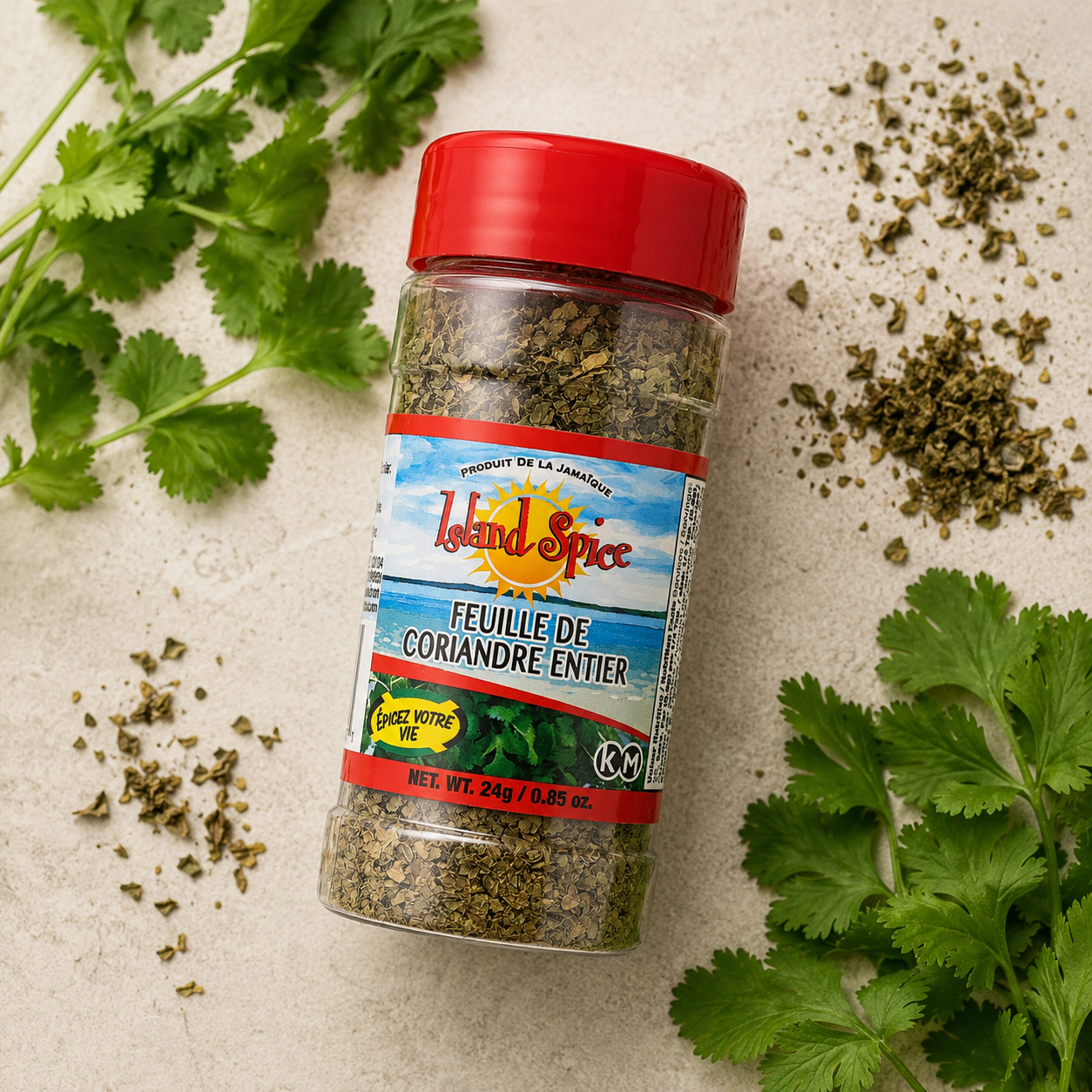 Island Spice Jamaica — Feuille de coriandre entière