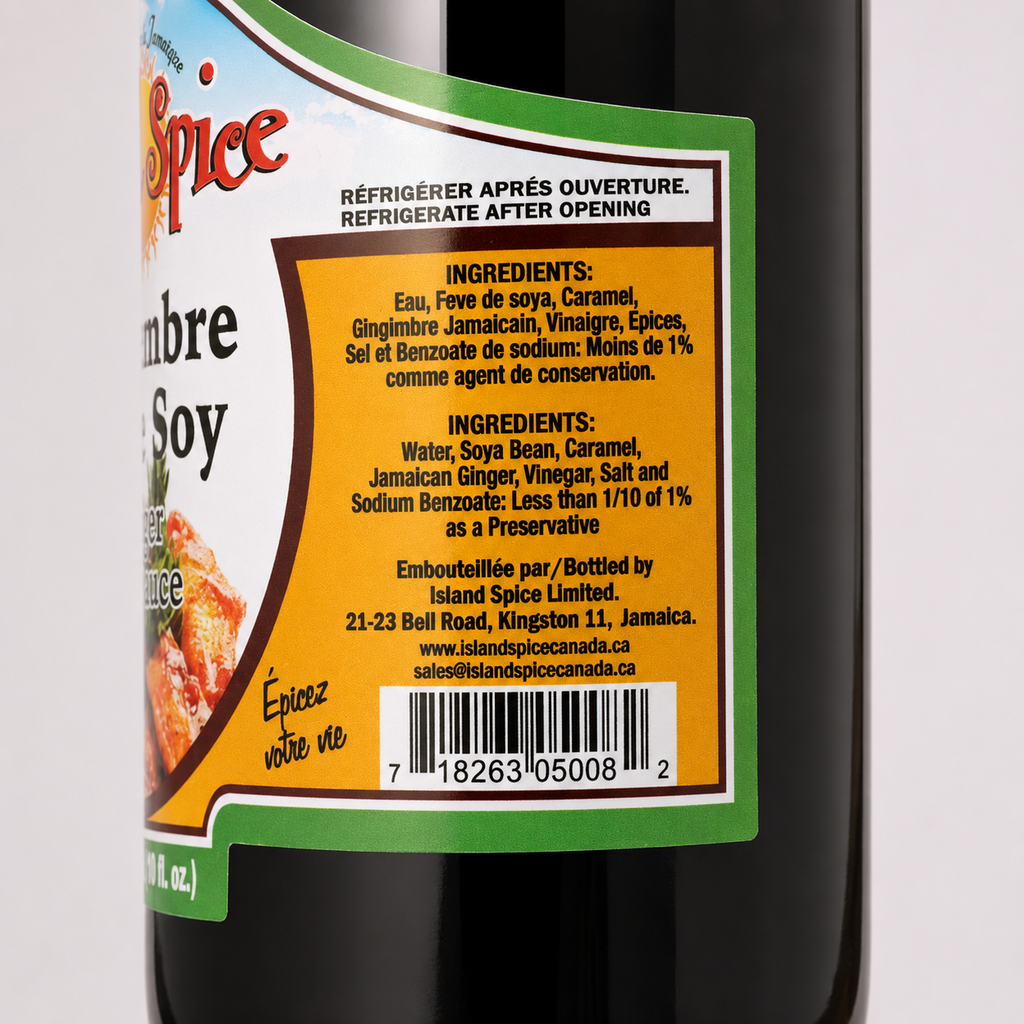 Island Spice Jamaica — Gingembre — Sauce Soy