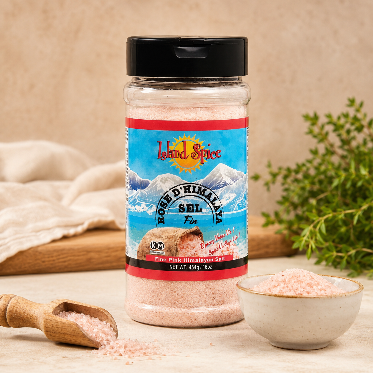 Island Spice Jamaica — Sel rose de l'Himalaya fin