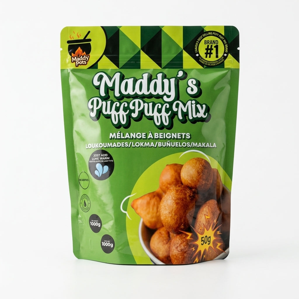 Maddy's Puff Puff Mix 1 kg — packshot fond blanc