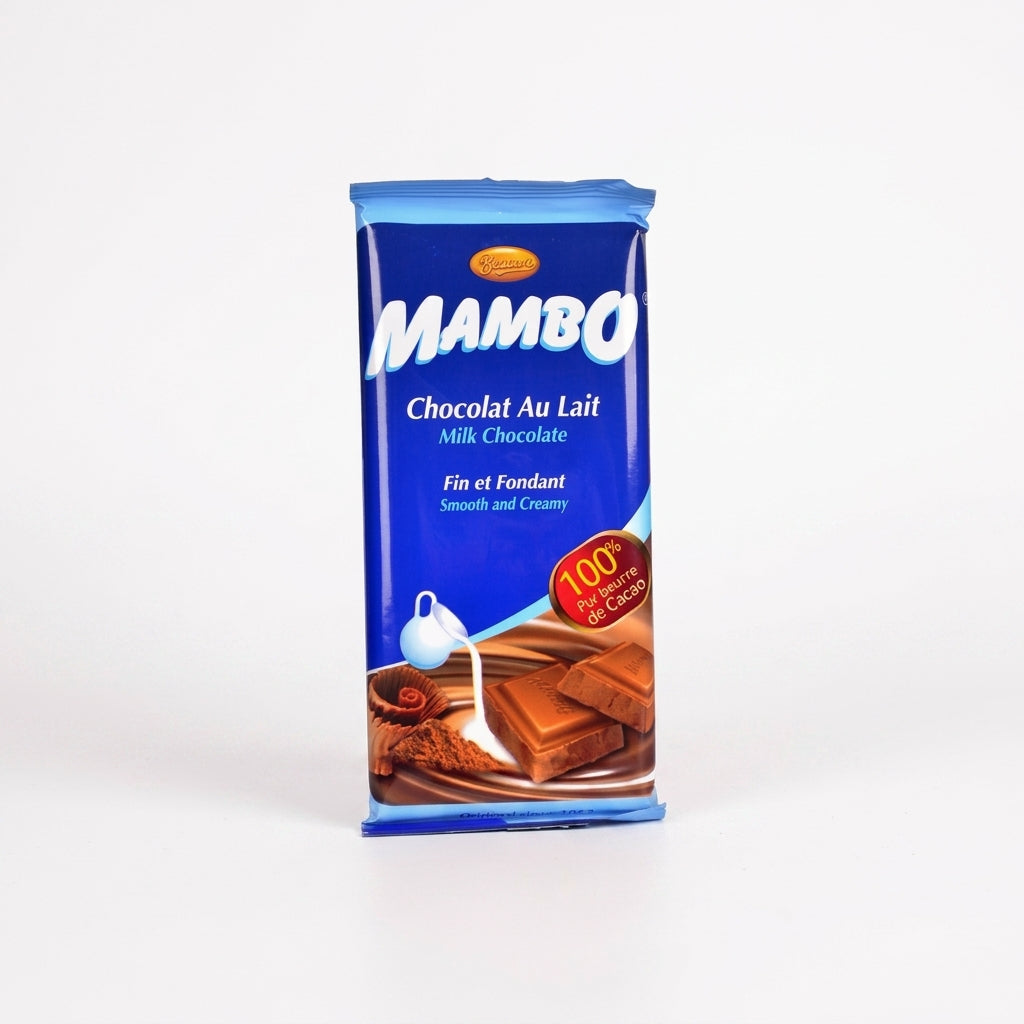 Mambo Chocolat plaquette 100 g — packshot fond blanc