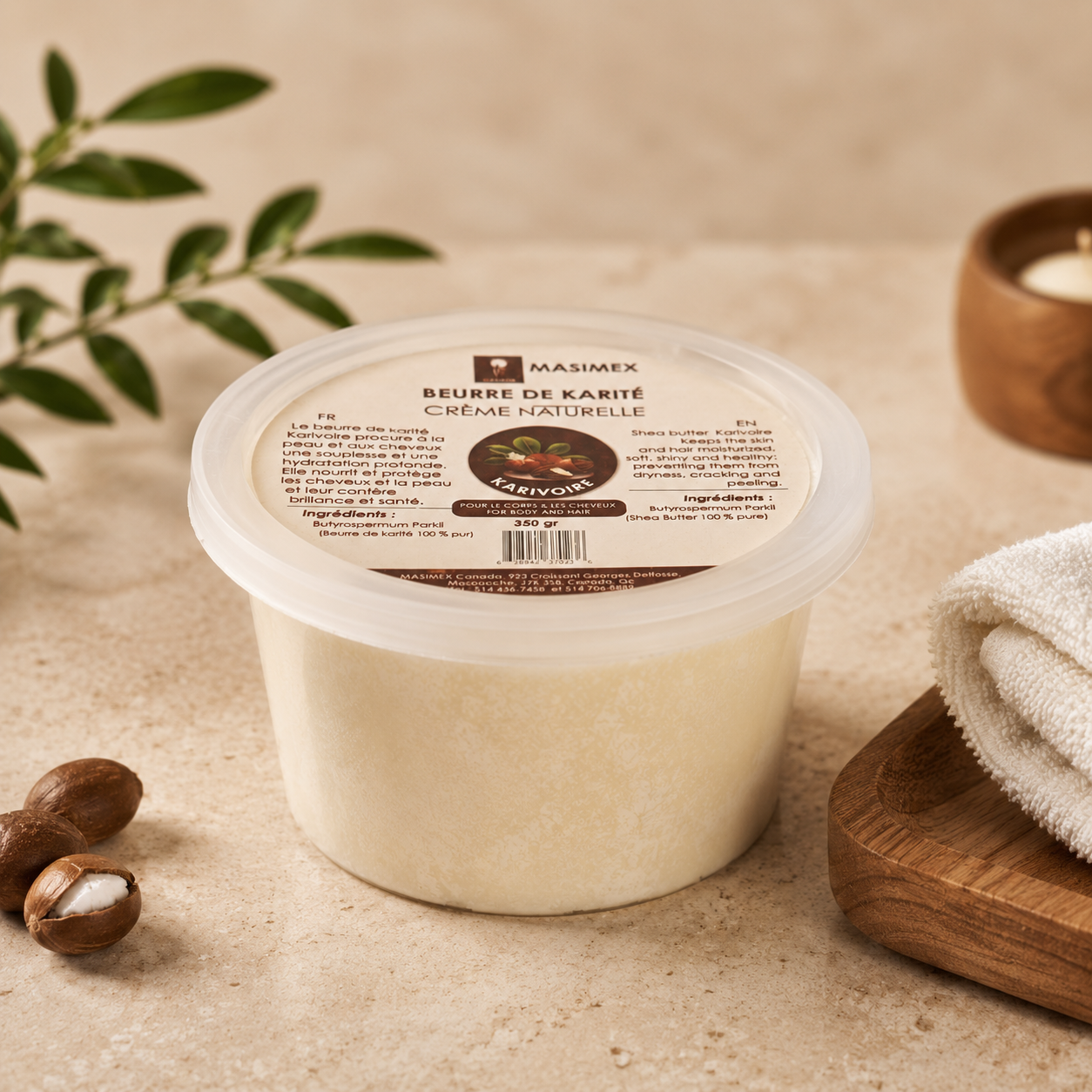 Masimex Karivoire — Beurre de karité 100 % pur