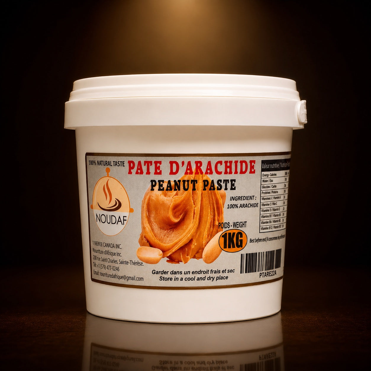 NOUDAF — NOURRITURE D'AFRIQUE INC. — Pâte d'arachide / Peanut Paste