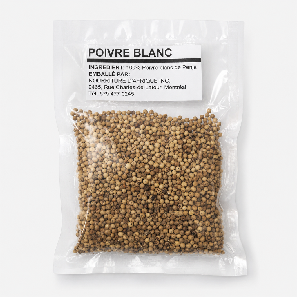 NOUDAF — Poivre Blanc Grains (sachet)