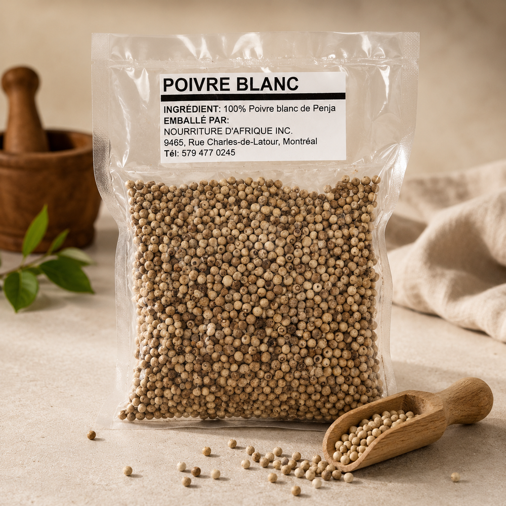 NOUDAF — Poivre Blanc Grains (sachet)