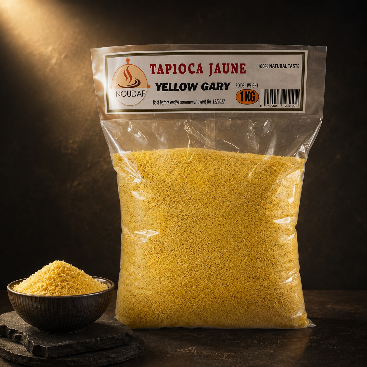 NOUDAF — 100 % NATURAL TASTE — Tapioca Jaune / Yellow Gary