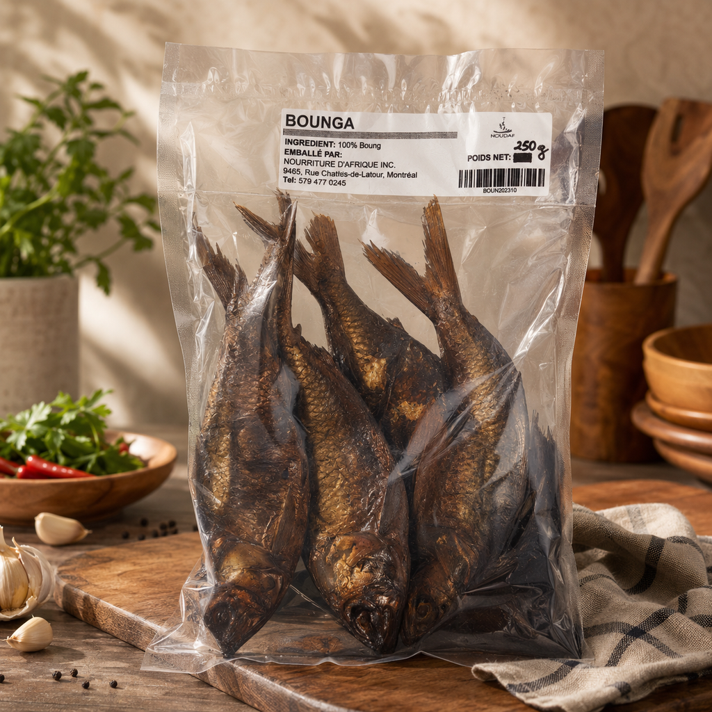 Nourriture d'Afrique — Bounga — Poisson fumé