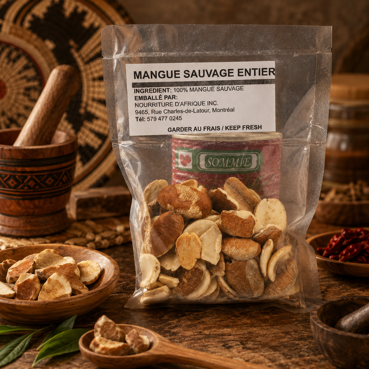 Nourriture d'Afrique — Mangue Sauvage entière (Ogbono)