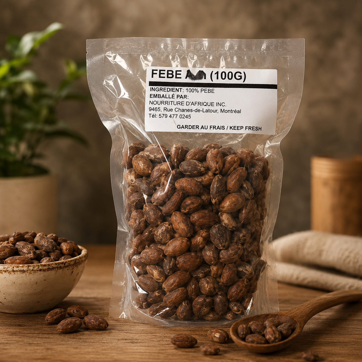 Nourriture d'Afrique — Pebe Entier (4 côtés)