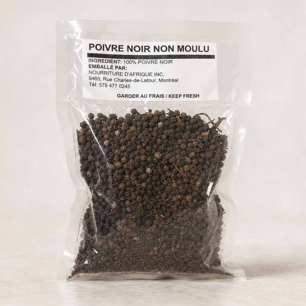 Nourriture d'Afrique — Poivre noir non moulu (grains)