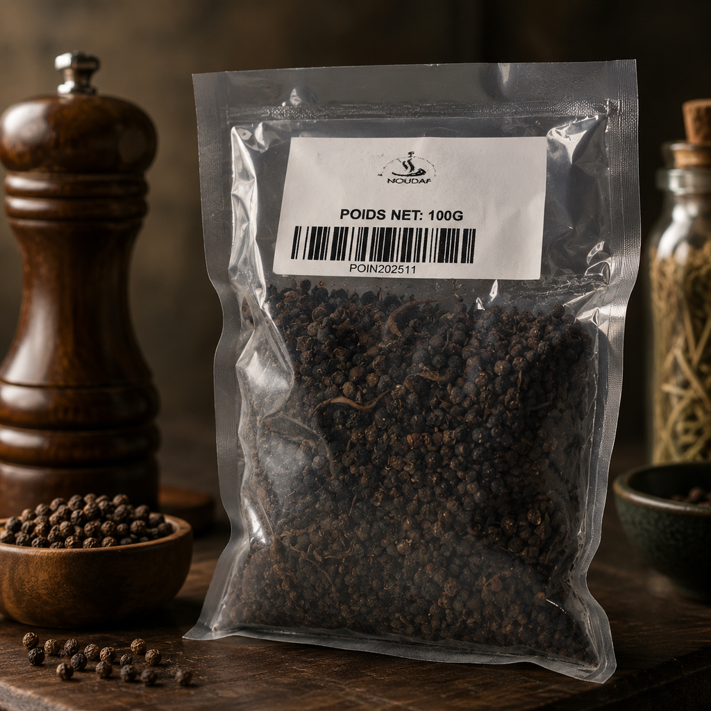Nourriture d'Afrique — Poivre noir non moulu (grains)