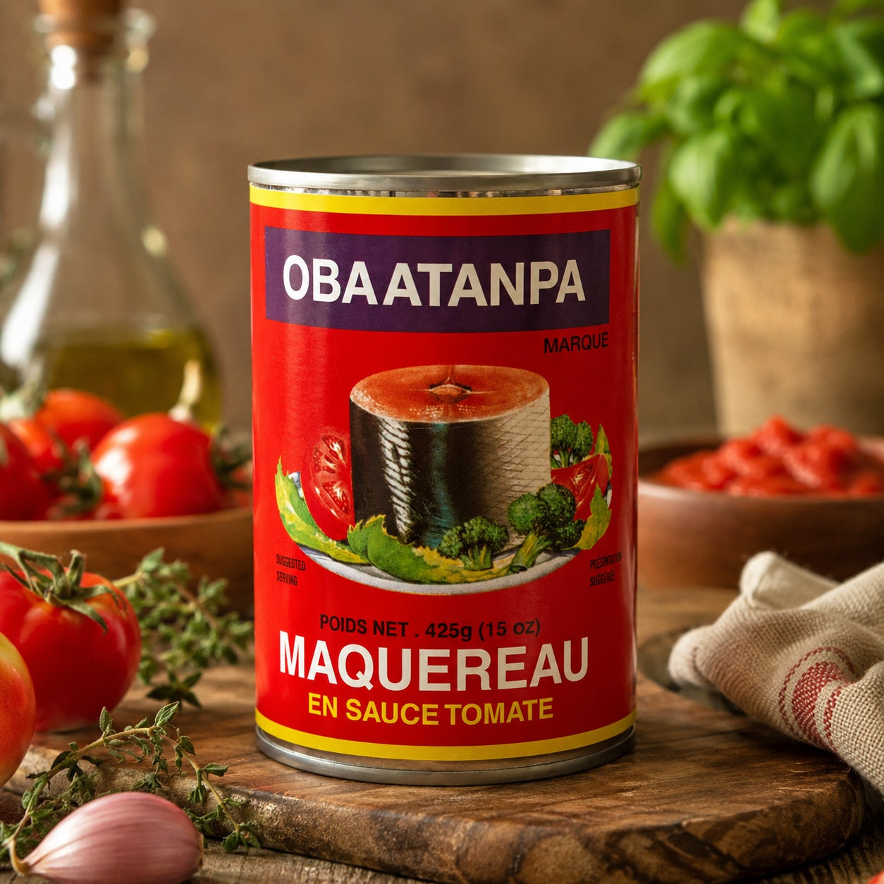 OBAATANPA — MARQUE — Maquereau en sauce tomate