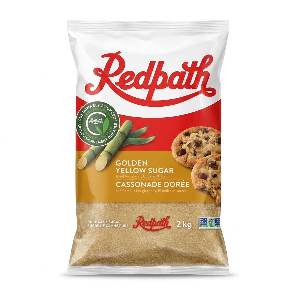 Redpath Cassonade dorée 2 kg — packshot fond blanc