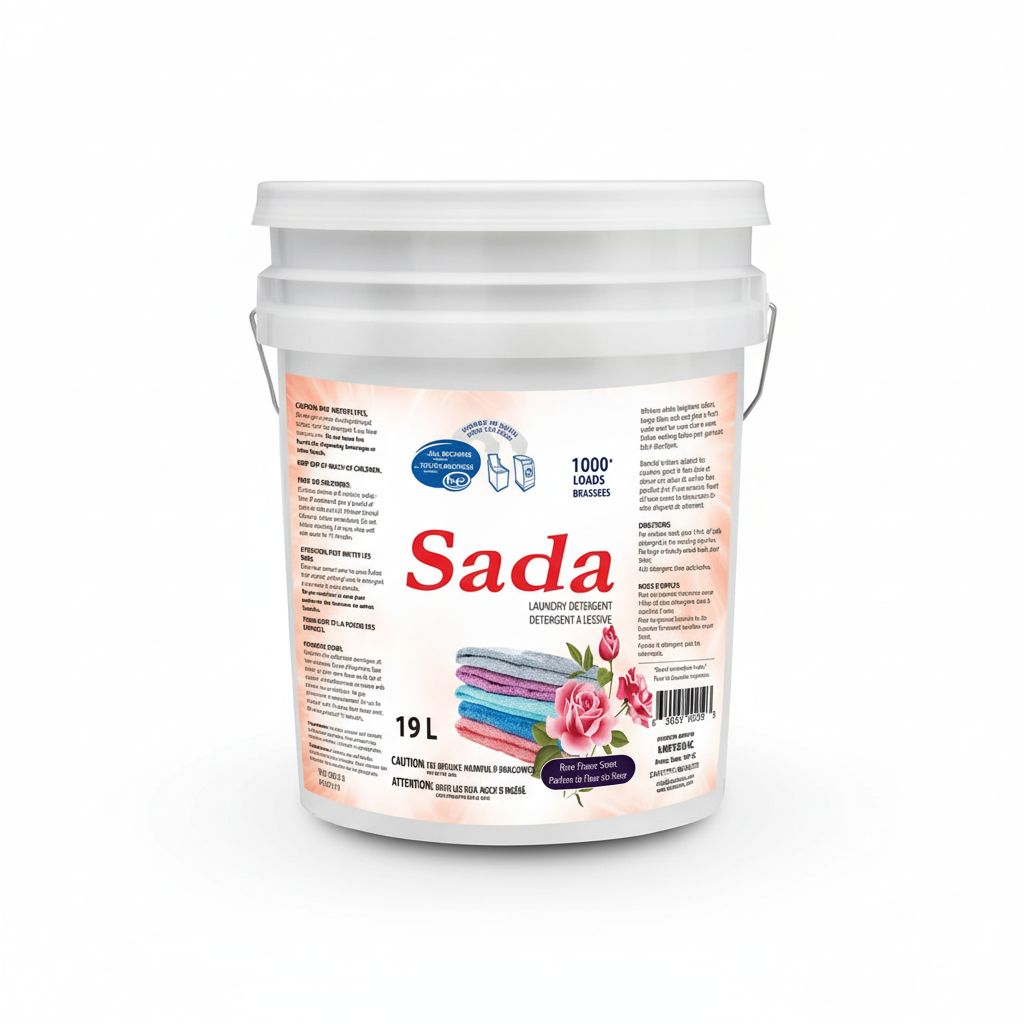 Détergent Liquide Sada — Parfum Fleur de Rose (19 L)