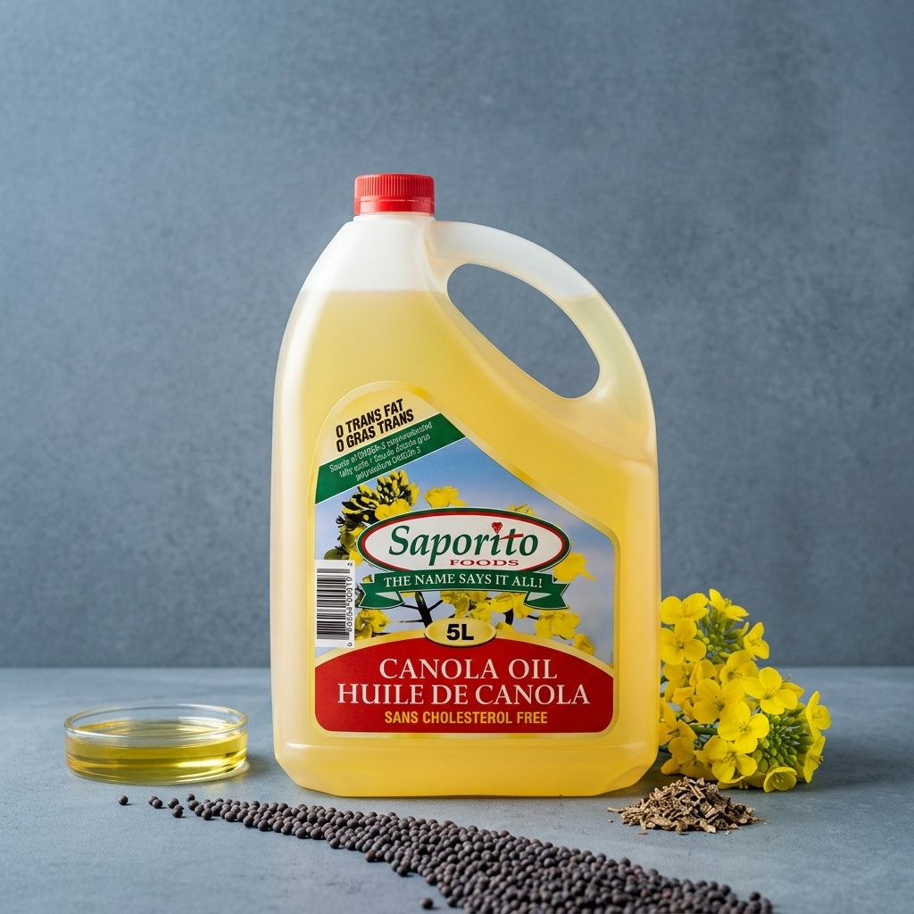Saporito Huile de canola — mise en scène