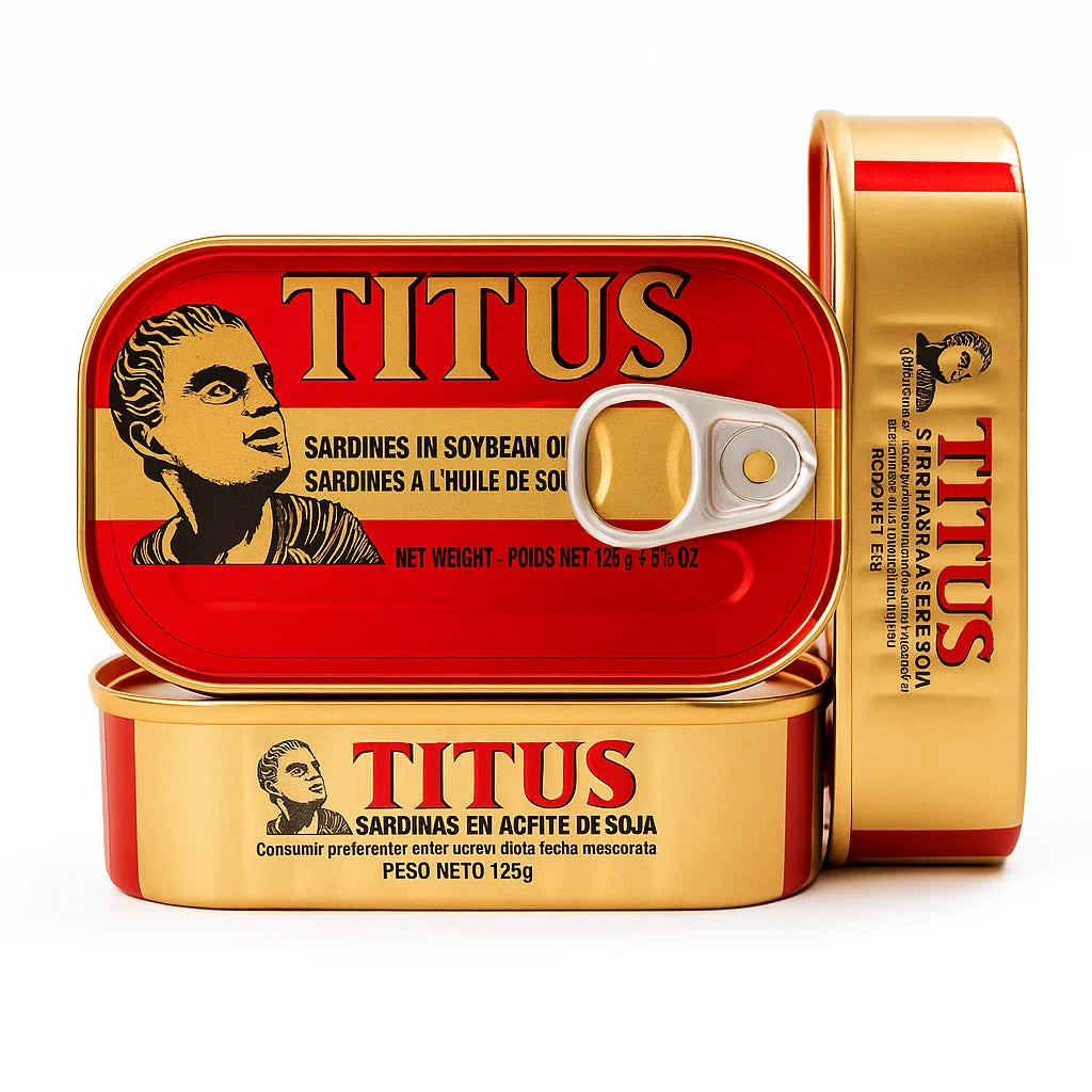 Sardines Titus — Sardines à l'Huile de Soja (125 g)