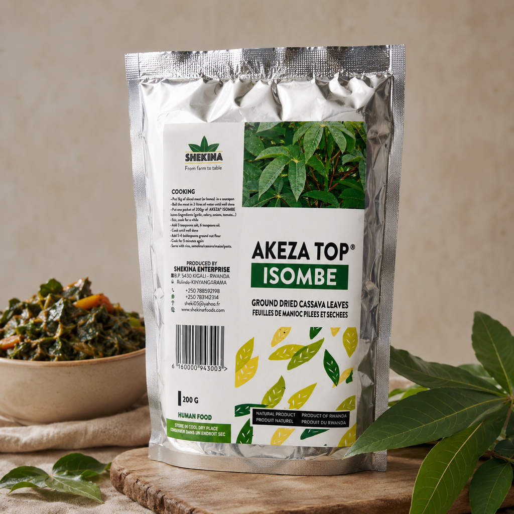Shekina Akeza — Top Isombe — Feuilles de manioc