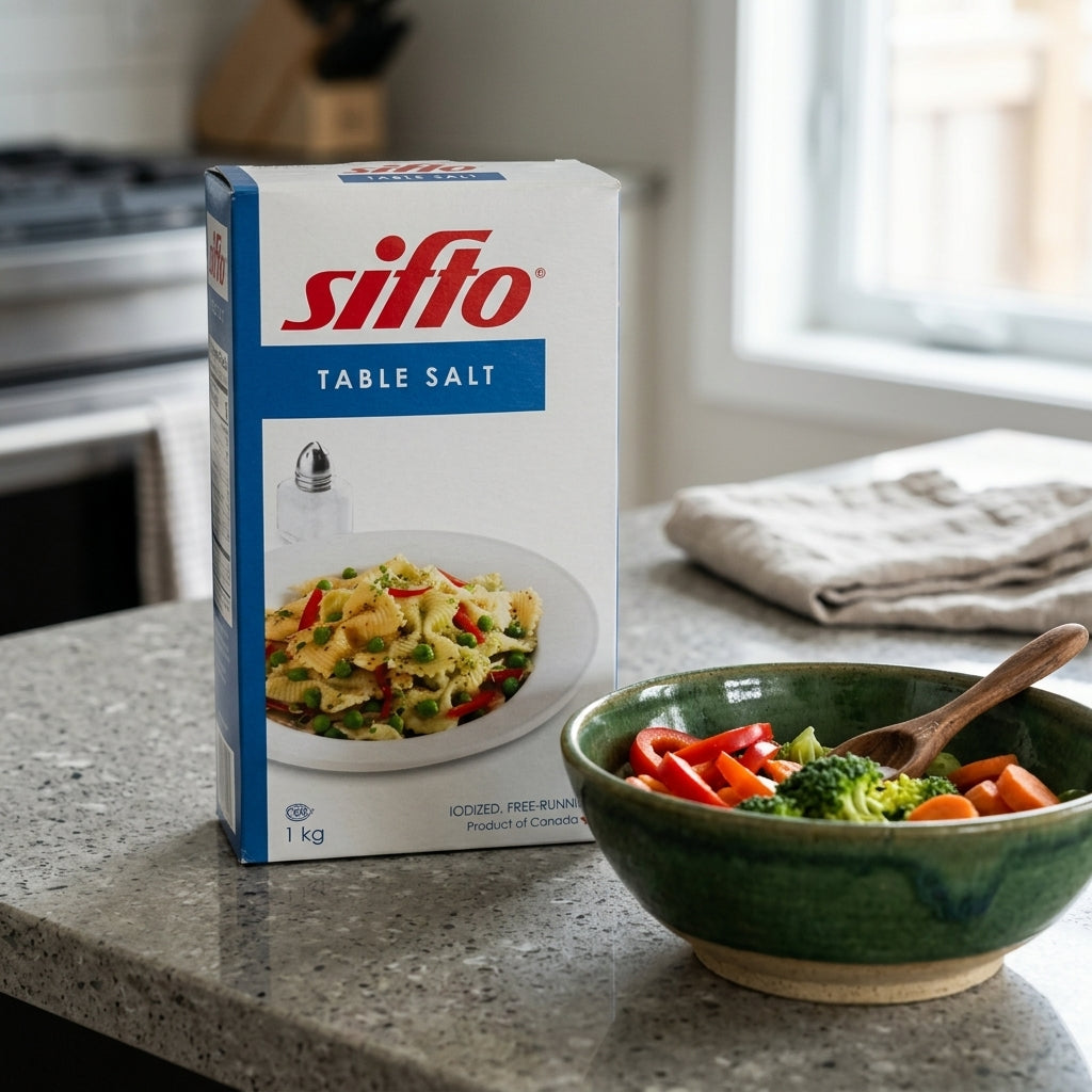 Sifto Sel de table iodé — détail grains