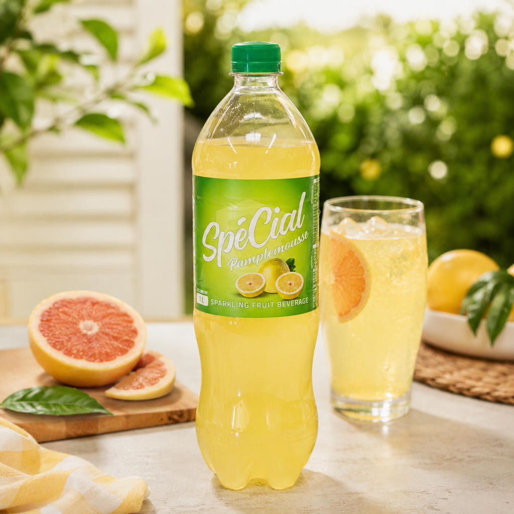 SPÉCIAL — BOISSON GAZEUSE — Spécial Pamplemousse