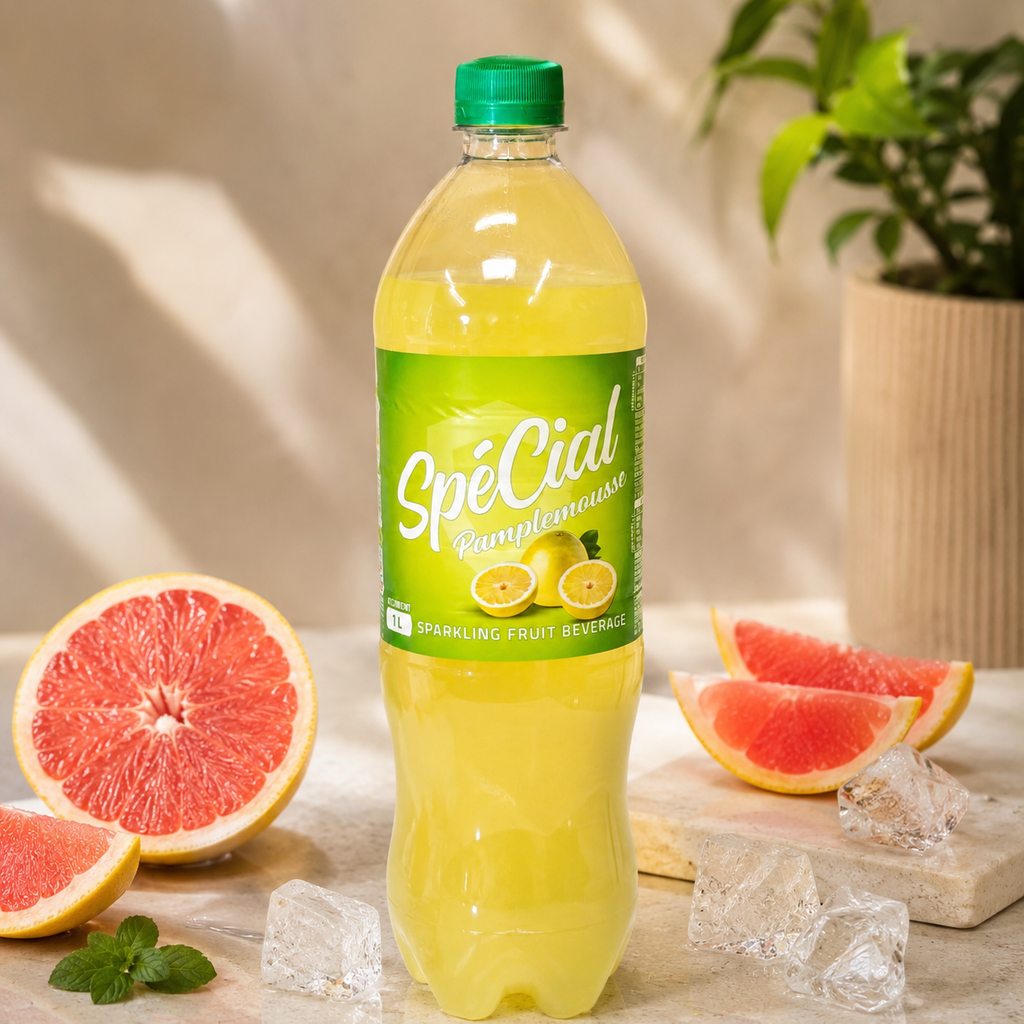 SPÉCIAL — BOISSON GAZEUSE — Spécial Pamplemousse