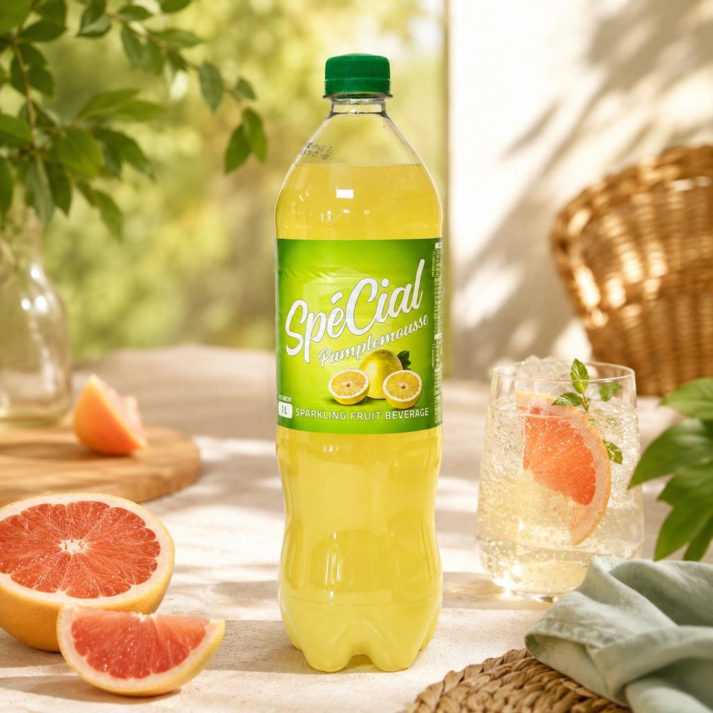 SPÉCIAL — BOISSON GAZEUSE — Spécial Pamplemousse