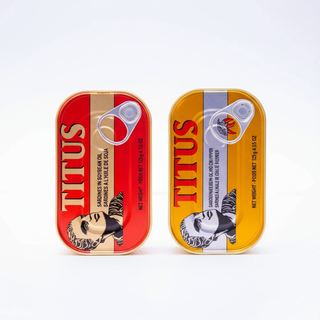 Sardines Titus — Sardines à l'Huile de Soja (125 g)